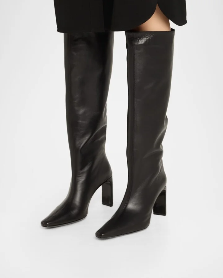 Wally Leather Knee-High Boots - Image 10