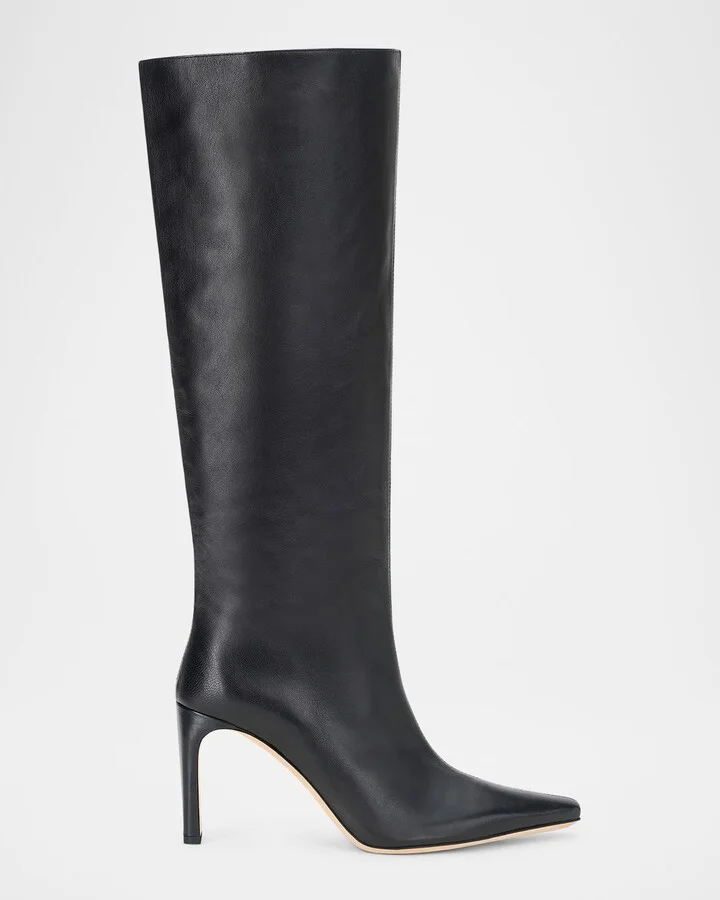 Wally Leather Knee-High Boots