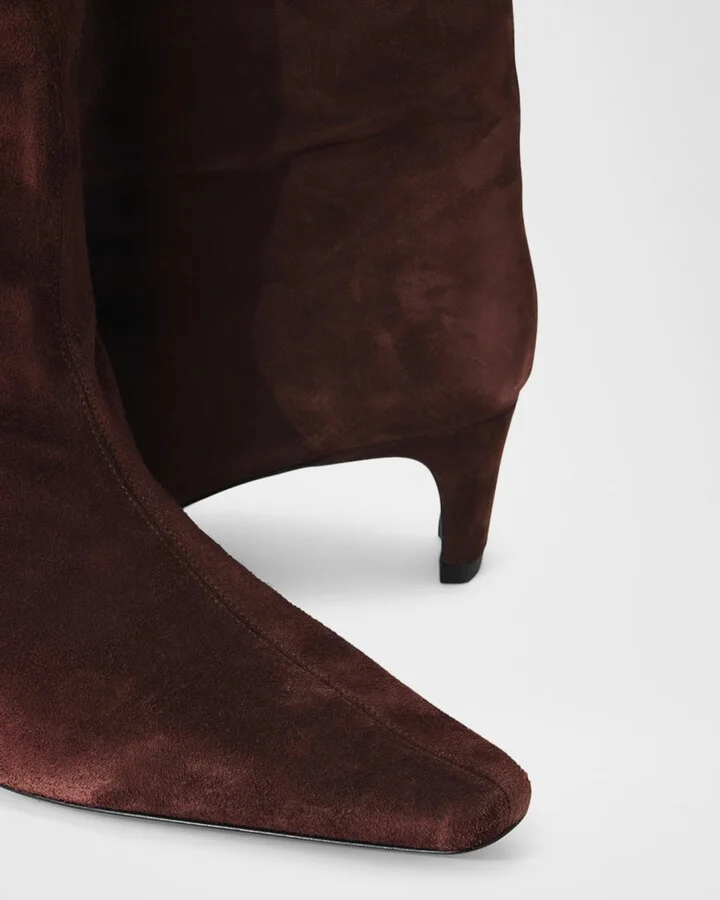 Wally Suede Patchwork Tall Boots - Image 5
