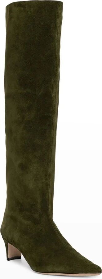 Wally Suede Patchwork Tall Boots - Image 7