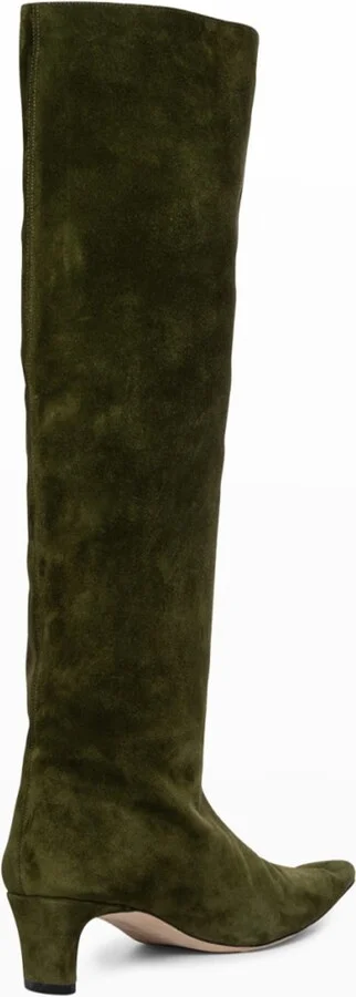 Wally Suede Patchwork Tall Boots - Image 9