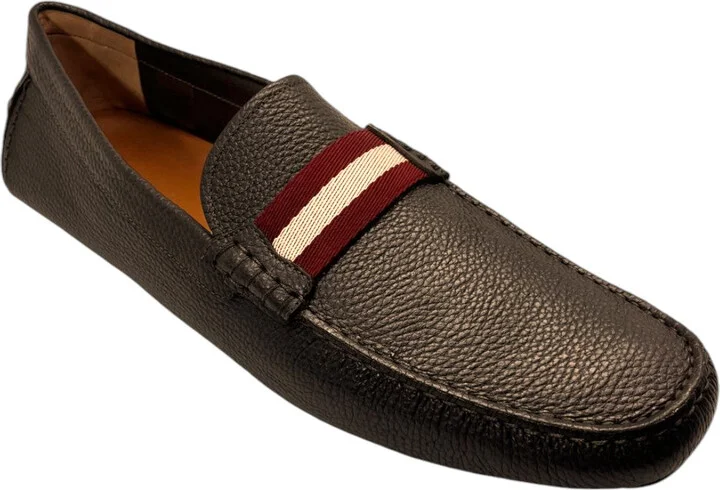 Waltec 6230202 Men's Chocolate Calf Grained Leather Loafers