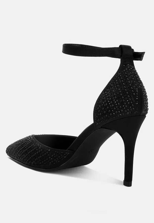 Wanda Pearls & Sequins Embellished Stiletto Sandals - Image 4
