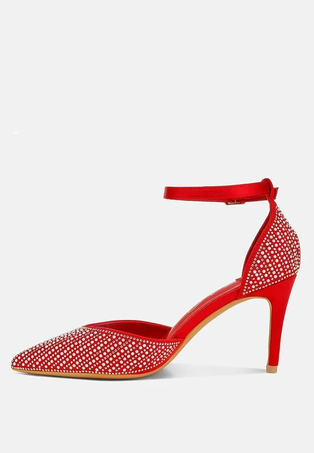Wanda Pearls & Sequins Embellished Stiletto Sandals - Image 8
