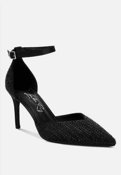 Wanda Pearls & Sequins Embellished Stiletto Sandals Women - Image 3