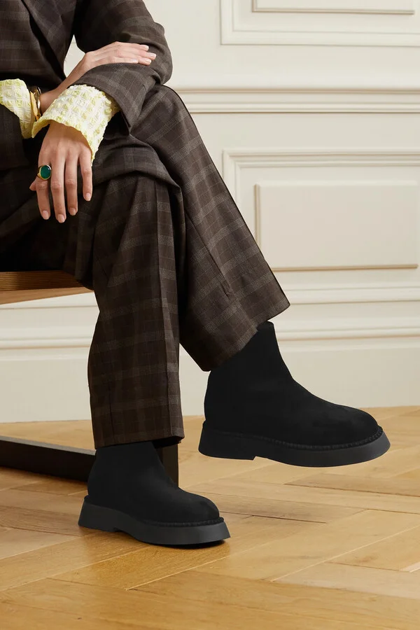 WANDLER - Rosa Suede Ankle Boots - Black - Image 2
