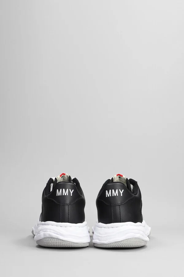 Waney Sneakers In Black Leather - Image 4