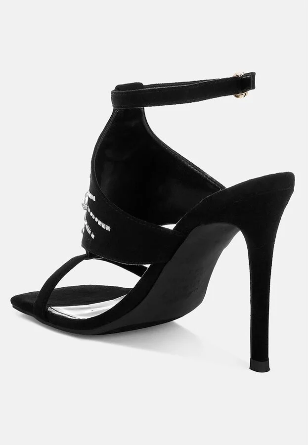 Warda Jeweled Shiny Stiletto Heels - Image 2