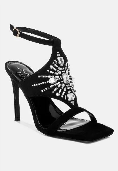 Warda Jeweled Shiny Stiletto Heels Women - Image 2