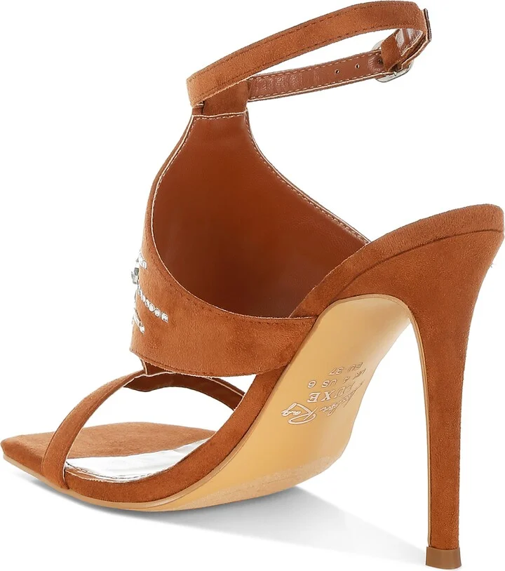 Warda Rhinestone Ankle Strap Sandal - Image 2