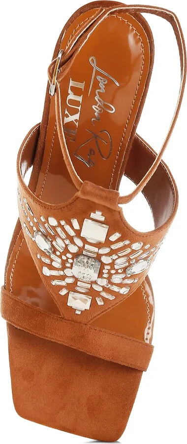Warda Rhinestone Ankle Strap Sandal - Image 5