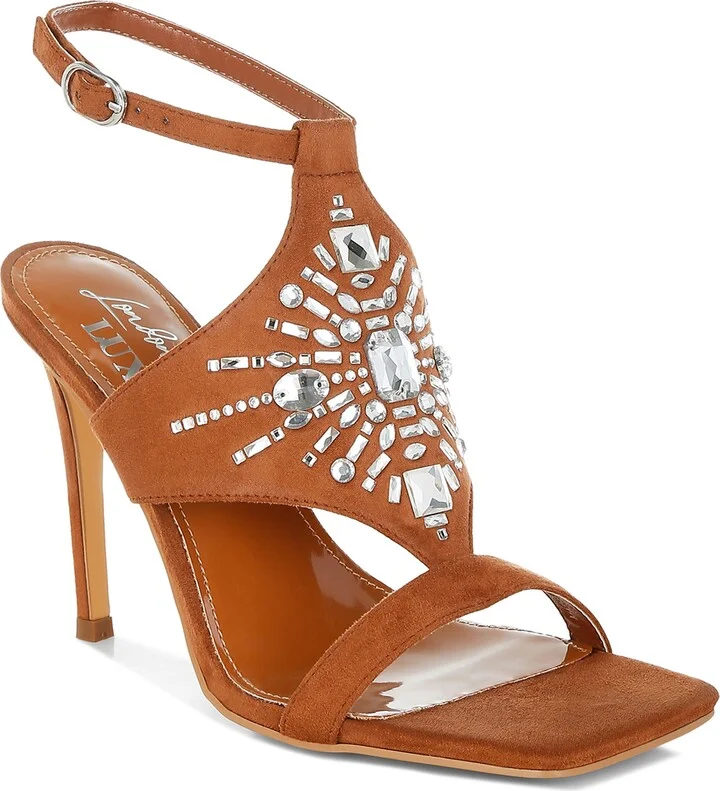 Warda Rhinestone Ankle Strap Sandal