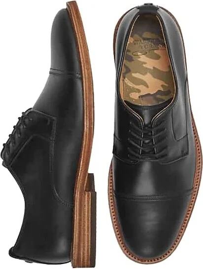 Warfield & Grand Men's Clement Leather Cap Toe Oxfords Black