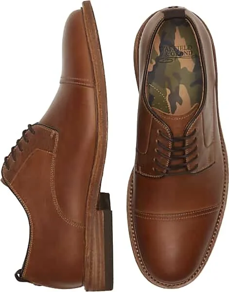 Warfield & Grand Men's Clement Leather Cap Toe Oxfords Cognac