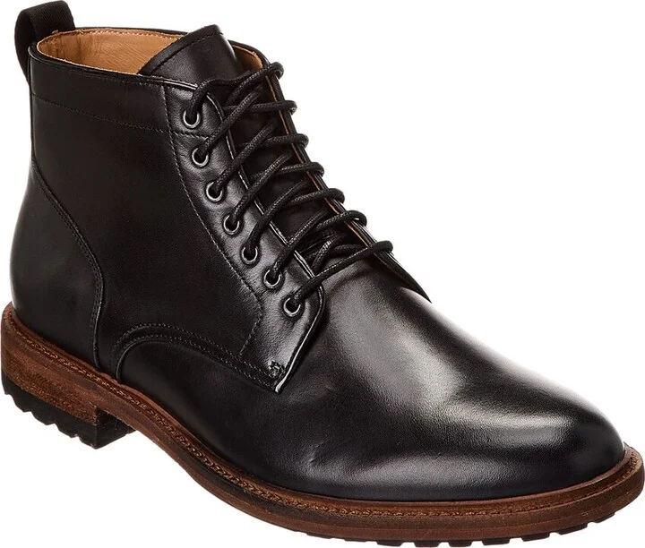 Warfield & Grand Plain Toe Leather Boot