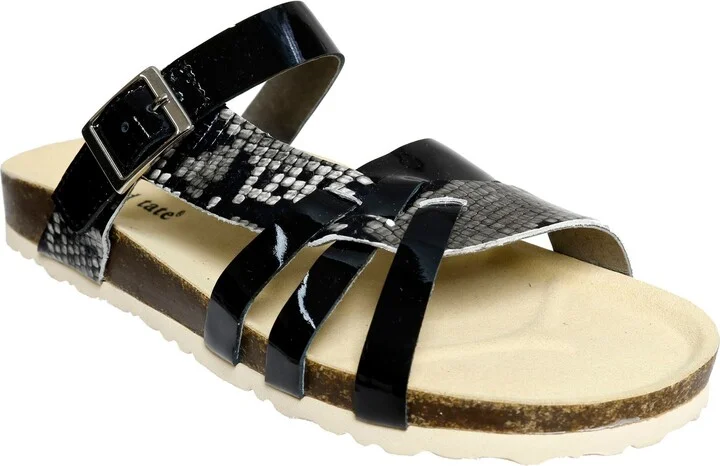 Warm Strappy Slide Sandal
