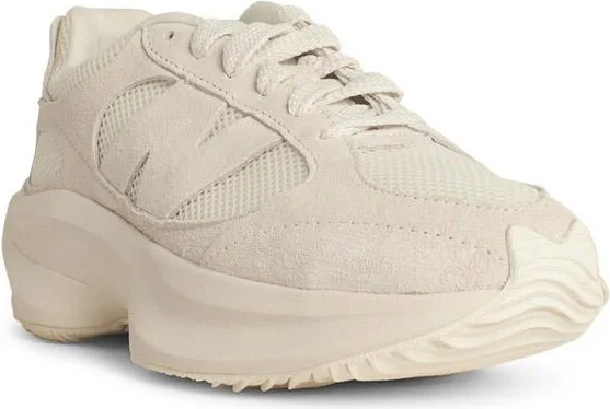 'warpd Running' Ivory Suede Sneakers - Image 2