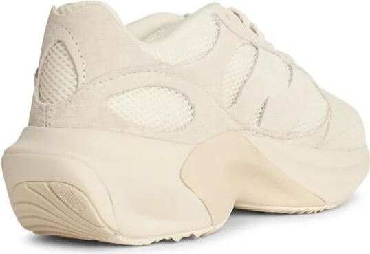 'warpd Running' Ivory Suede Sneakers - Image 3