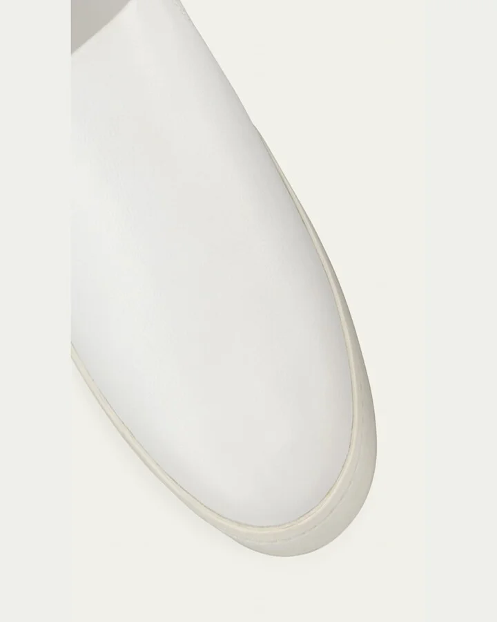 Warren Leather Platform Skate Sneakers, Plaster White - Image 2