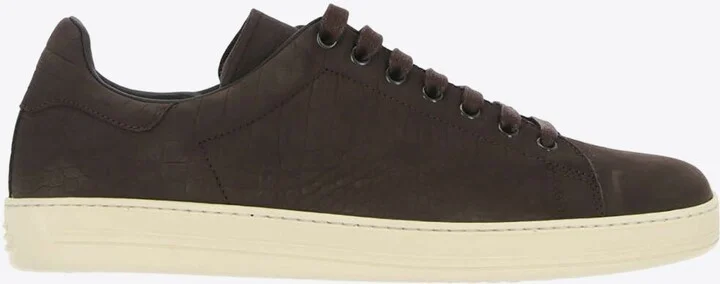 Warwick Croc-Nubuck Low-Top Sneaker