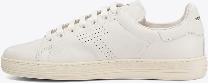 Warwick Perforated Logo Leather Sneakers - Image 2