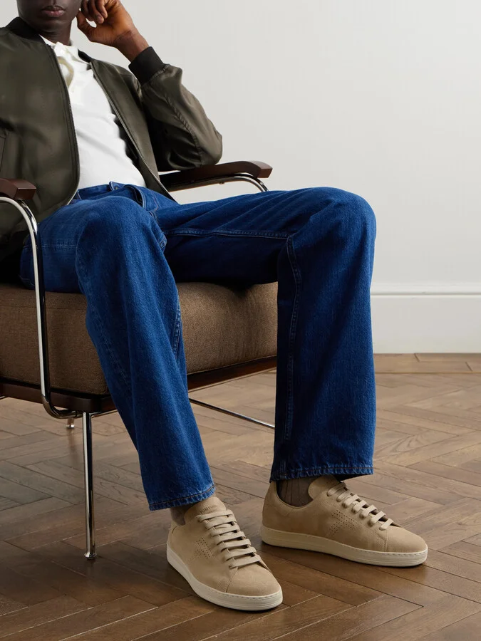 Warwick Perforated Suede Sneakers - Image 2