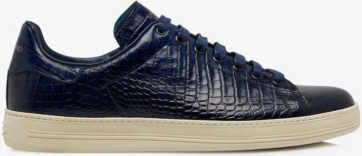 Warwick Sneakers in Alligator Print Leather