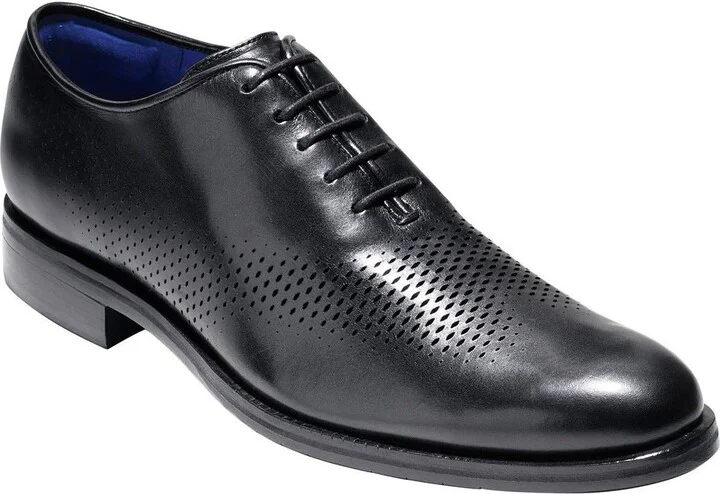 Black/ Bristol Blue Leather