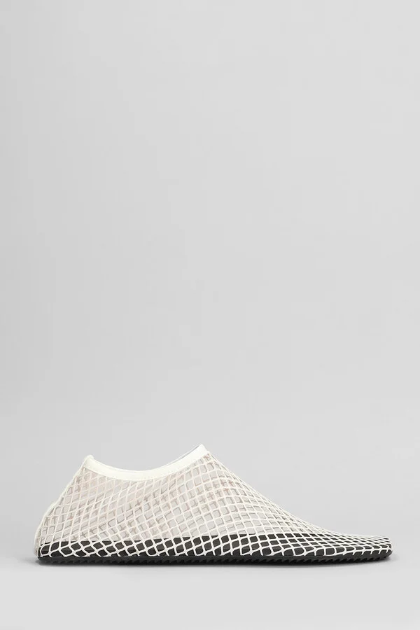 Water Ballet Flats In Beige Nylon