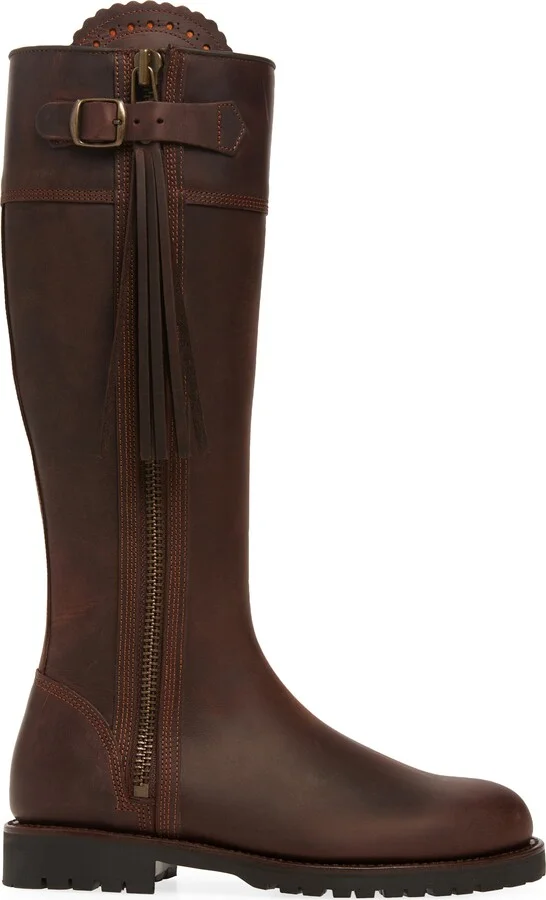 Water Resistant Knee High Tassel Boot - Image 3