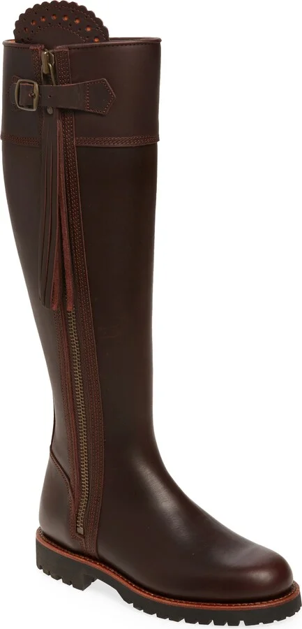 Water Resistant Knee High Tassel Boot