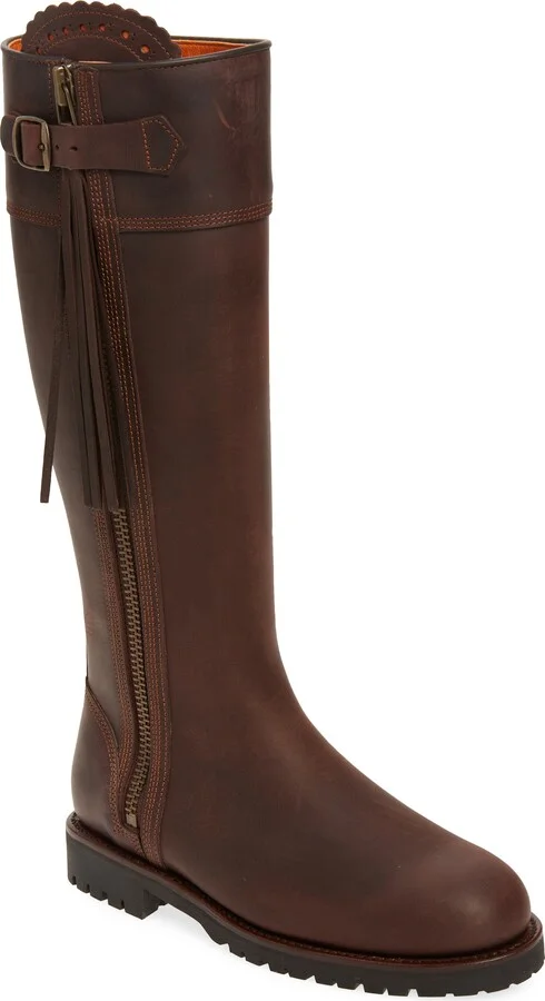 Water Resistant Knee High Tassel Boot