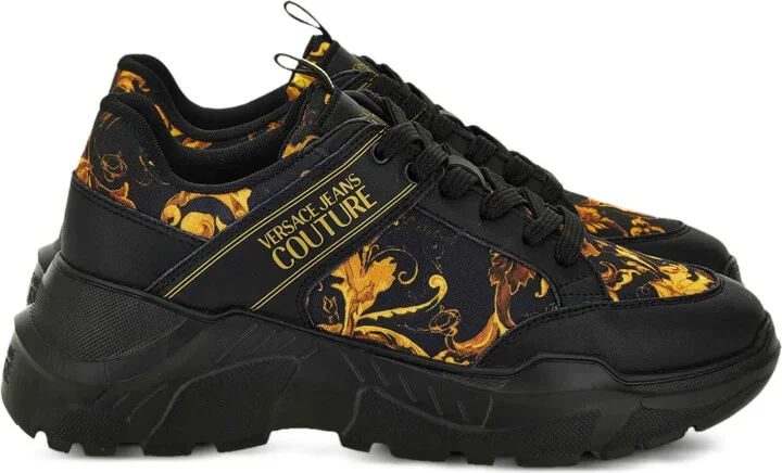 Watercolor Couture-print sneakers