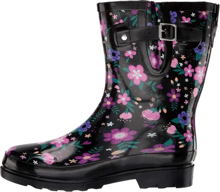 Waterproof Mid Rain Boot Blossoming 2110531P-981 Women's