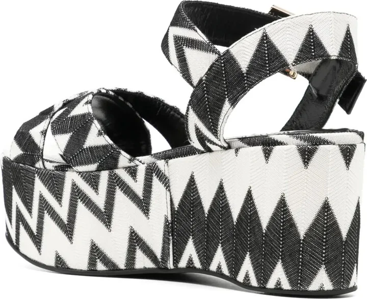 Wave 80mm Lurex sandals - Image 3