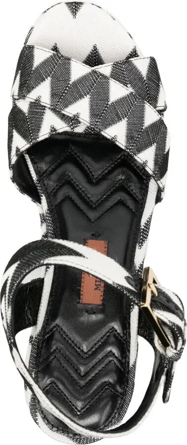 Wave 80mm Lurex sandals - Image 4