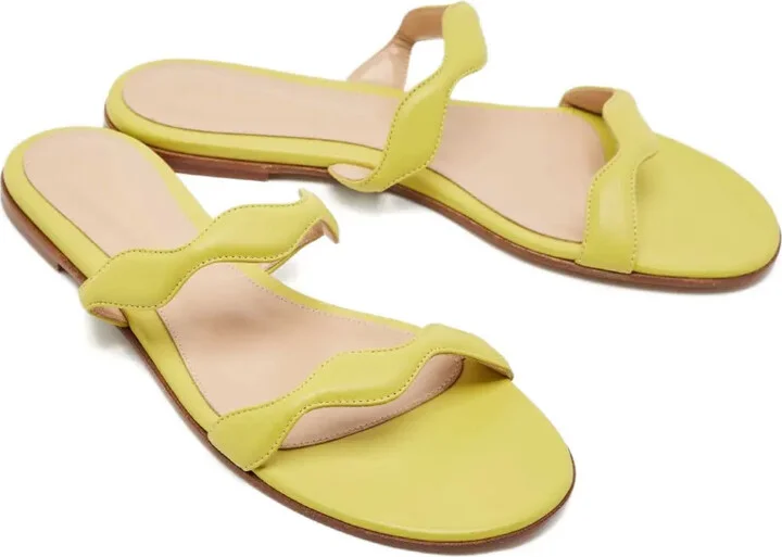 Wave leather slides - Image 2