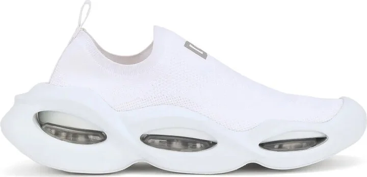 Wave logo-detail slip-on sneakers