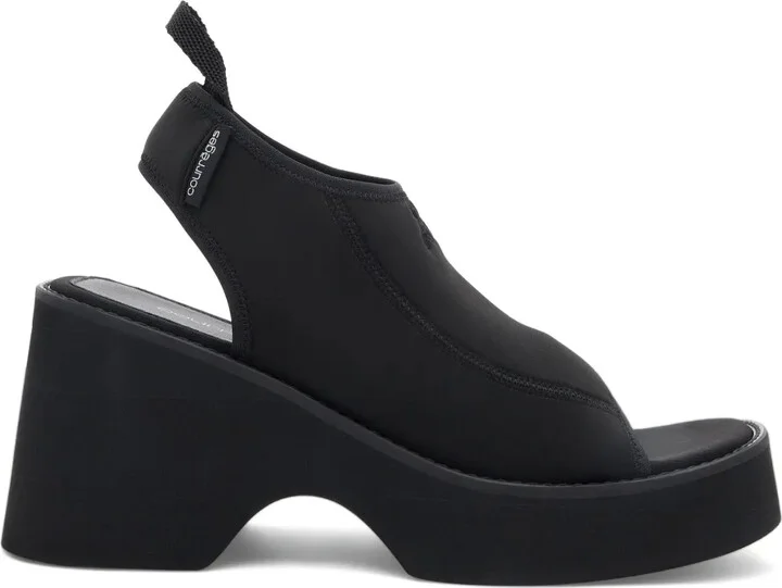 Wave logo-embroidered sandals