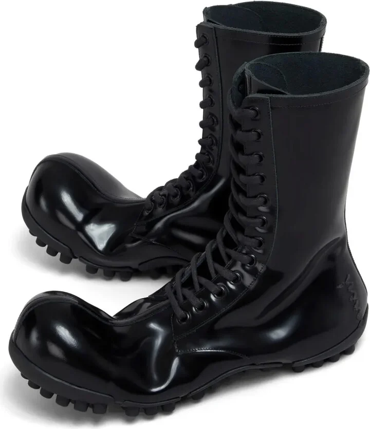 Wave patent leather boots - Image 4