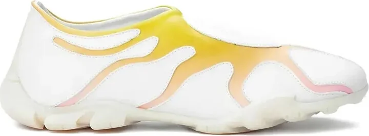 Wave-Patterned Slip-On Sneakers