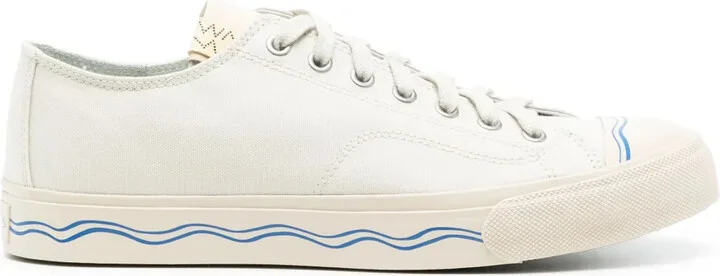 Wave-Print Sneakers