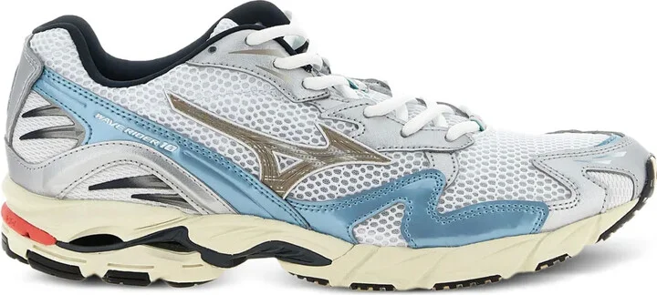 Wave Ridder 10 mesh-panelled leather trainers