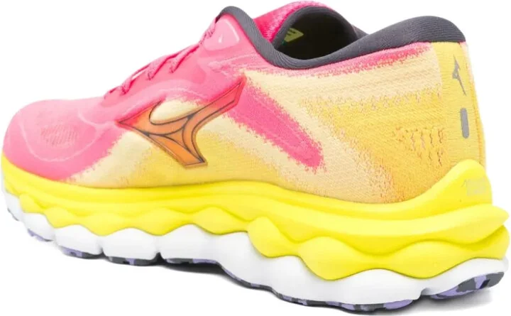 Wave Sky 7 colour-block knitted trainers