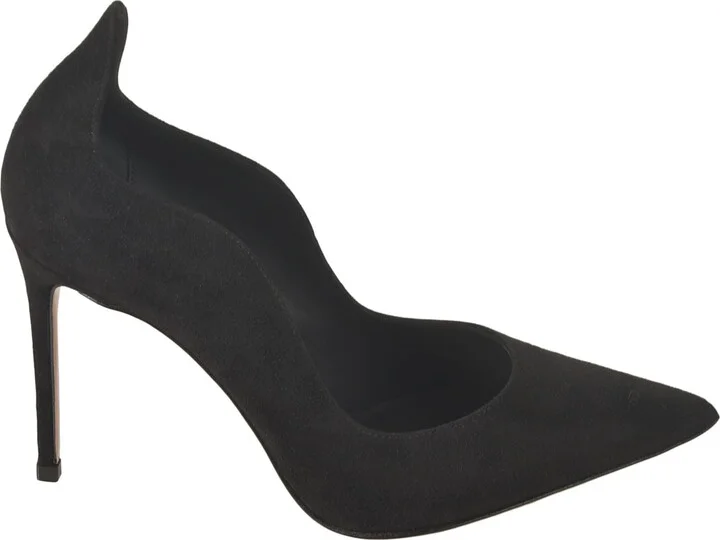 Wave Trim Pointed Toe Pumps