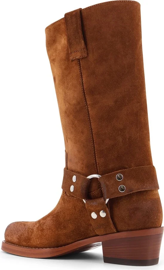 Waxed Suede Boots - Image 3