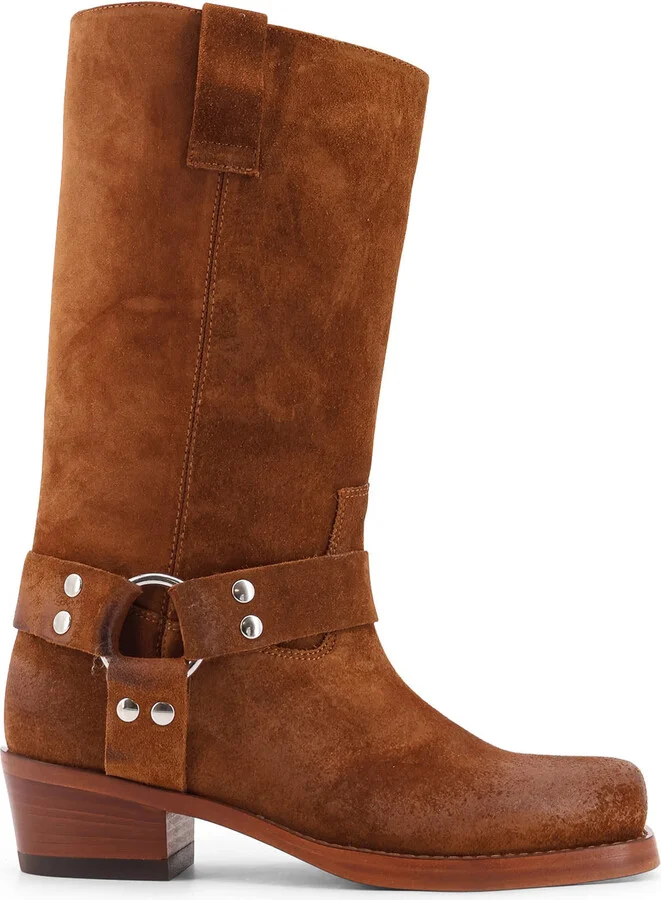 Waxed Suede Boots