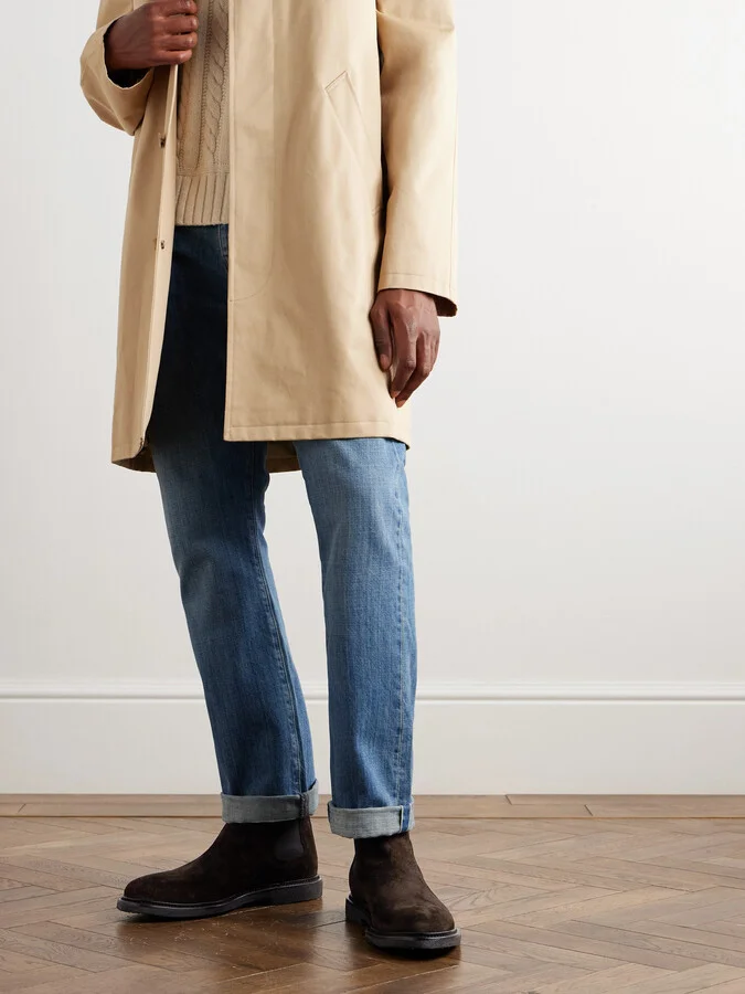 Waxed-Suede Chelsea Boots - Image 2