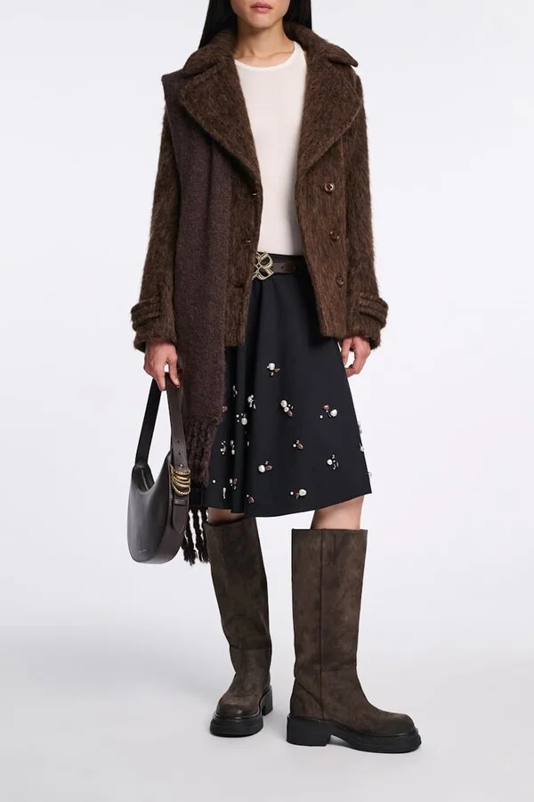 Waxed suede tall boots - Image 2