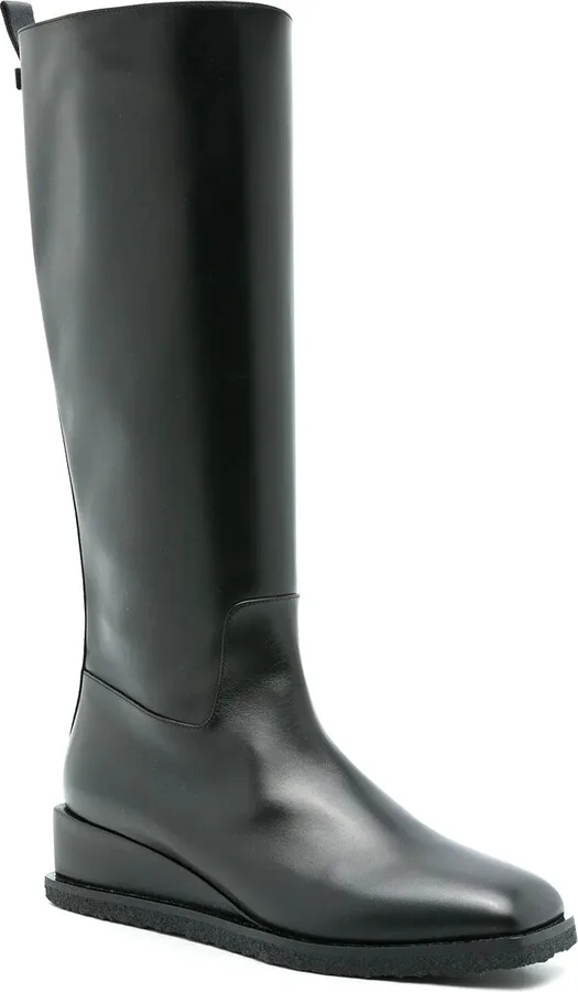 Wayde leather wedge boots - Image 2